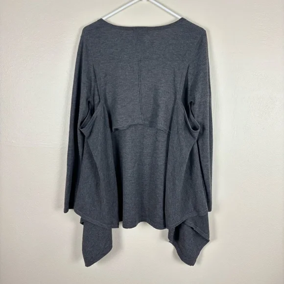 Forte Cashmere Long Sleeve Draped 100% Cashmere Sweater Women’s Size Large NWT - Picture 4 of 6